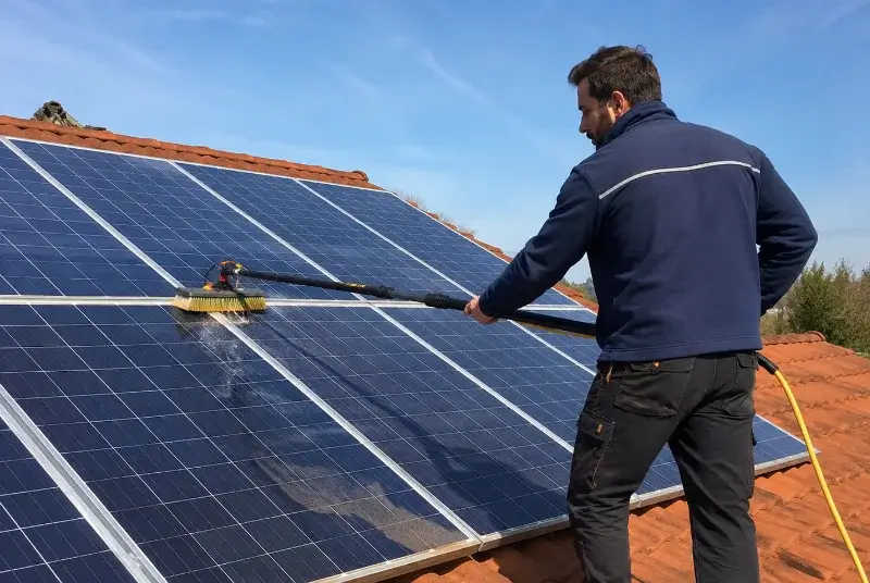 Nettoyage et entretien de panneaux solaires à Ambilly